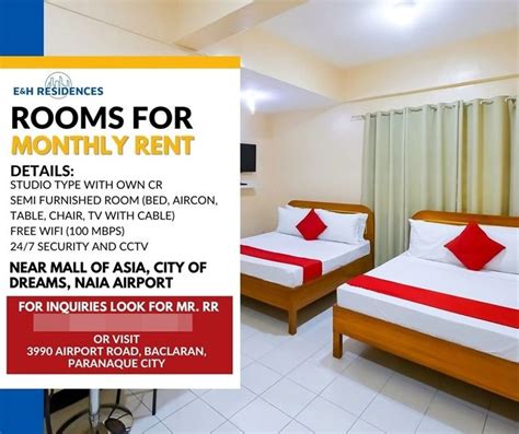 Room in Baclaran near City of Dreams for Rent .